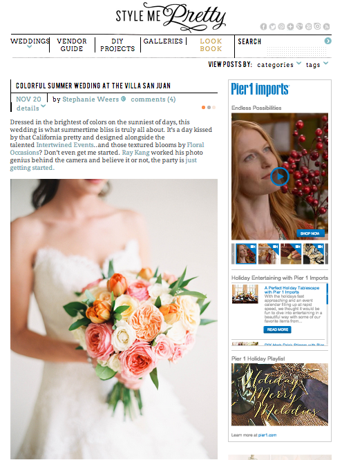 Intertwined Events_Lovebirds Featured In Style Me Pretty